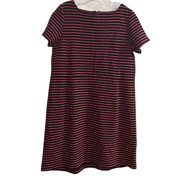 Talbots Women's Plus 14 A-Line Fit & Flare Stripe Dress Short Sleeve - Picture 14 of 16